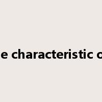 be characteristic of是什么意思