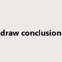 draw conclusion是什么意思