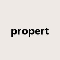 propert是什么意思