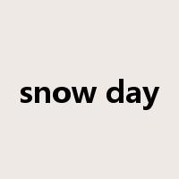 snow day是什么意思