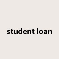 student loan是什么意思