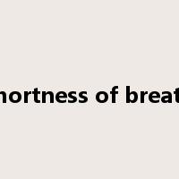 shortness of breath是什么意思