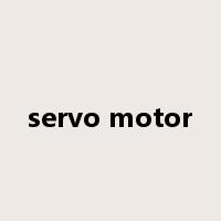 servo motor是什么意思