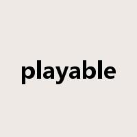 playable是什么意思