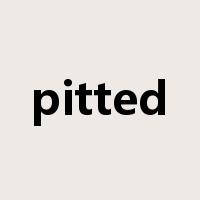 pitted是什么意思
