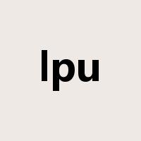 lpu是什么意思