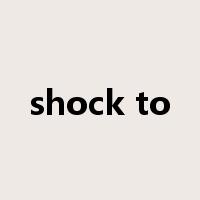 shock to是什么意思
