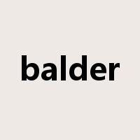 balder是什么意思