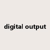 digital output是什么意思