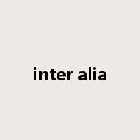 inter alia是什么意思