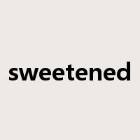 sweetened是什么意思