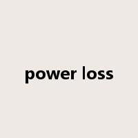 power loss是什么意思