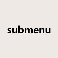 submenu是什么意思
