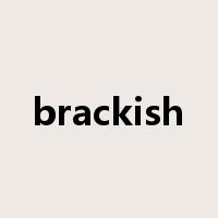 brackish是什么意思