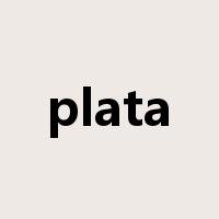 plata是什么意思