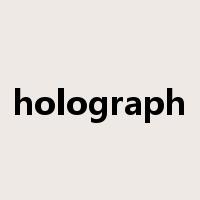 holograph是什么意思