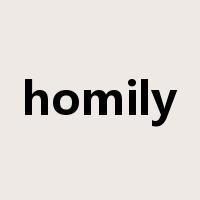 homily是什么意思