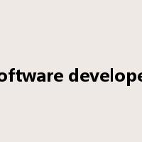 software developer是什么意思