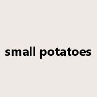 small potatoes是什么意思