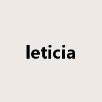 leticia是什么意思