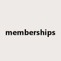 memberships是什么意思