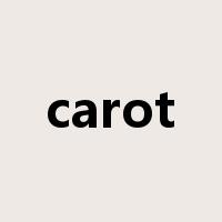 carot是什么意思
