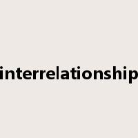 interrelationship是什么意思