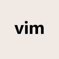 vim是什么意思