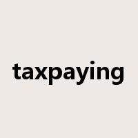 taxpaying是什么意思