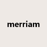 merriam是什么意思
