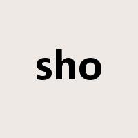 sho是什么意思