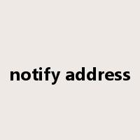 notify address是什么意思