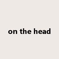 on the head是什么意思