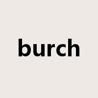 burch是什么意思