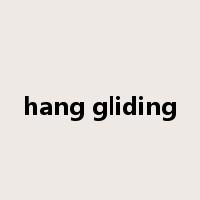 hang gliding是什么意思