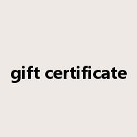gift certificate是什么意思