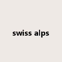 swiss alps是什么意思