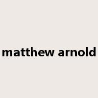 matthew arnold是什么意思