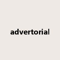 advertorial是什么意思