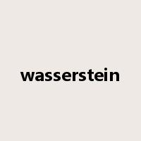 wasserstein是什么意思