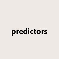 predictors是什么意思