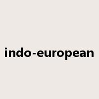 indo-european是什么意思