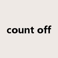 count off是什么意思