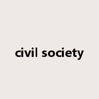 civil society是什么意思