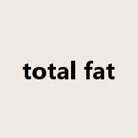 total fat是什么意思