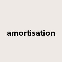 amortisation是什么意思