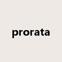 prorata是什么意思