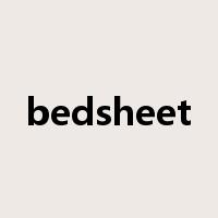 bedsheet是什么意思