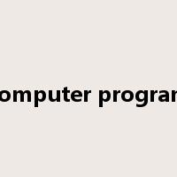 computer program是什么意思
