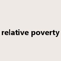 relative poverty是什么意思